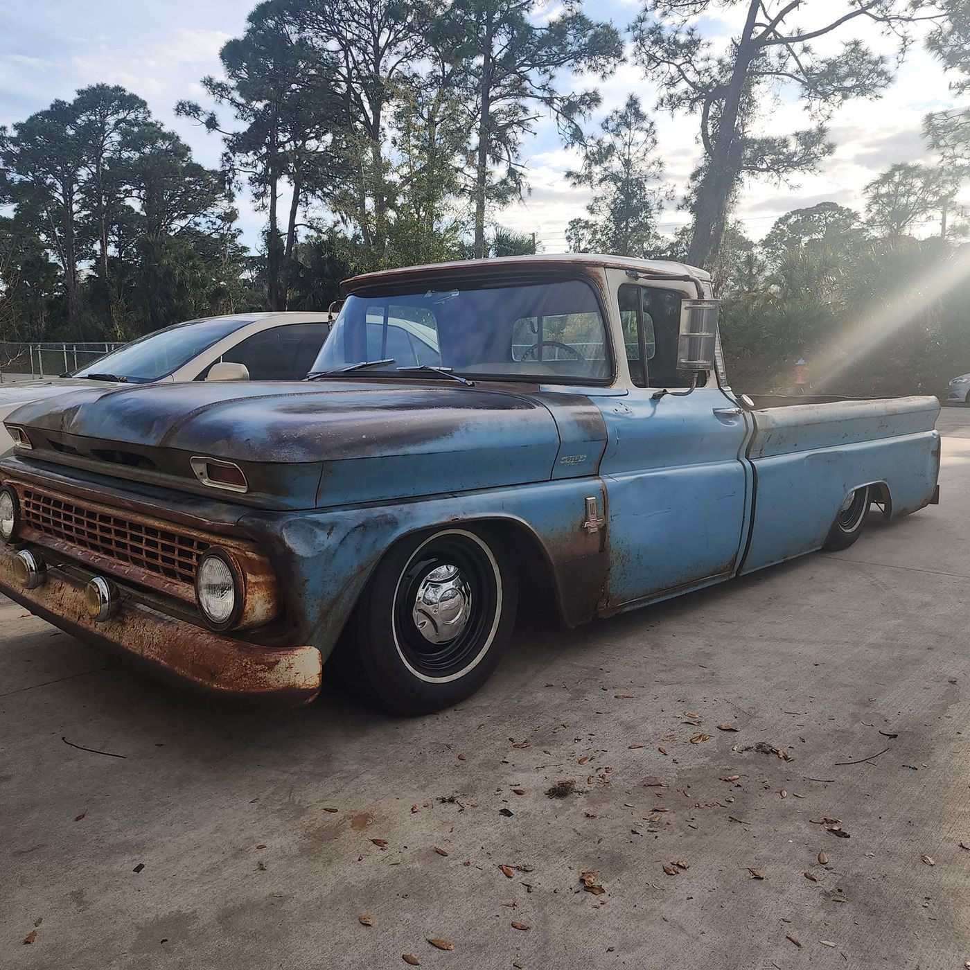 Custom body work on a classic muscle car at Sweeney's Seaside Automotive — project 77